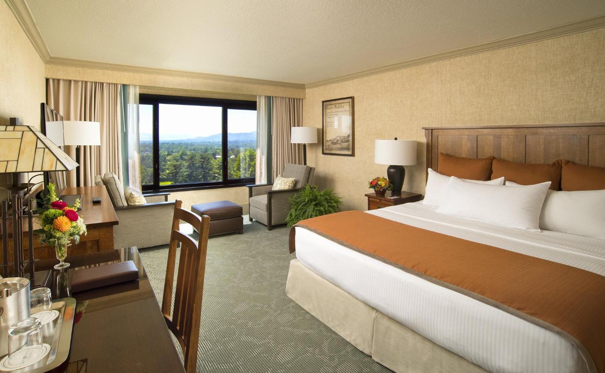 Premium Zimmer mit Bergblick und 1 Kingsize-Bett - barrierefrei