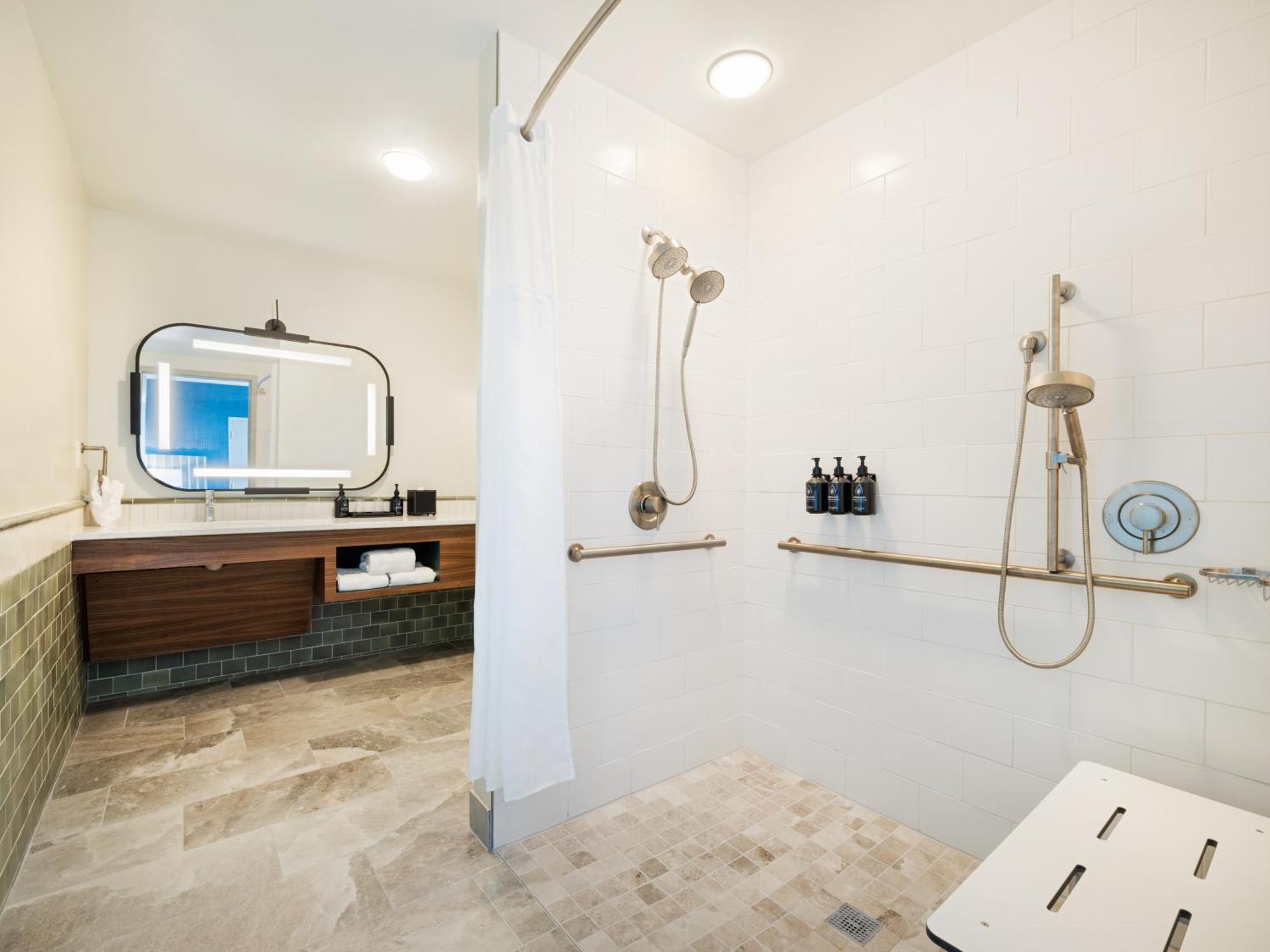 King Suite Roll Shower Mobility Access